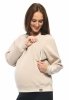 MijaCulture - 3 in 1 light super soft maternity and nursing sweatshirt Olivia M019 Beige
